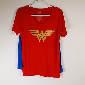 Wonder Woman Tshirt and Cape Size Medium